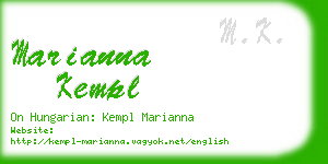 marianna kempl business card